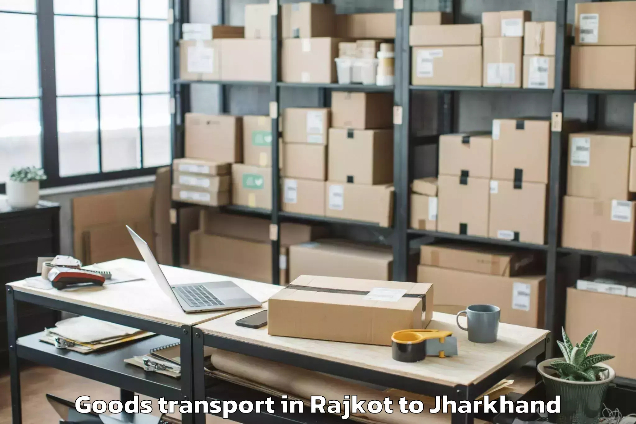 Hassle-Free Rajkot to Bishunpura Goods Transport